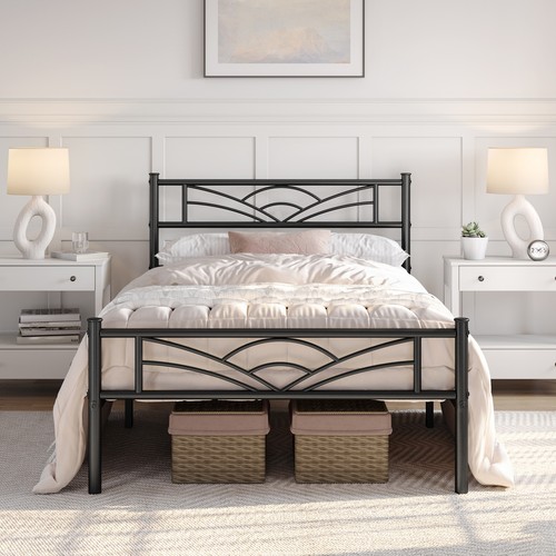 Metal platform bed frame - metal,