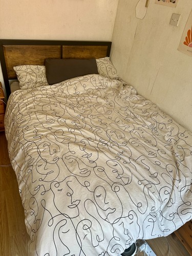 Bed frame and - bed, mattress
