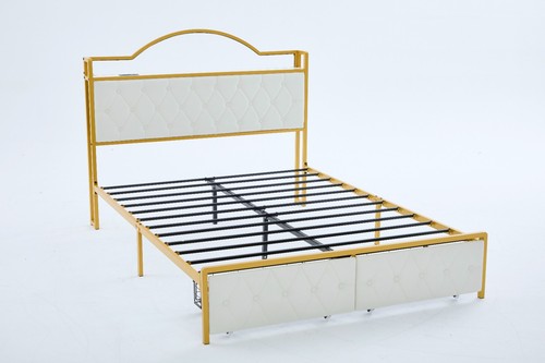 Full upholstereded bed - upholstereded, frame