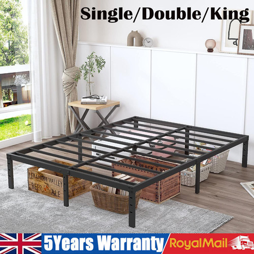 Metal bed frame single - metal,