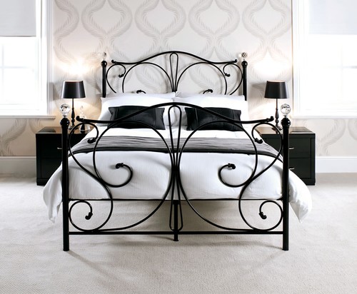 Metal bed frame 4ft6 double - metal,