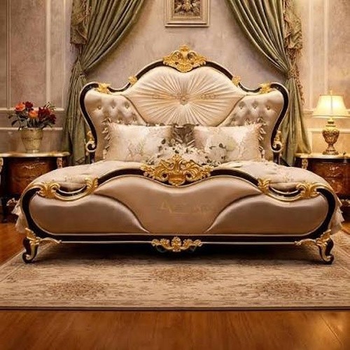 Luxury upholstered bed frame - upholstered,