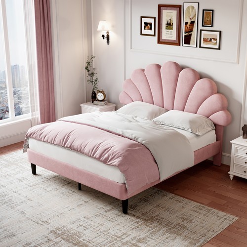 4ft6 double upholstered - upholstered, velvet