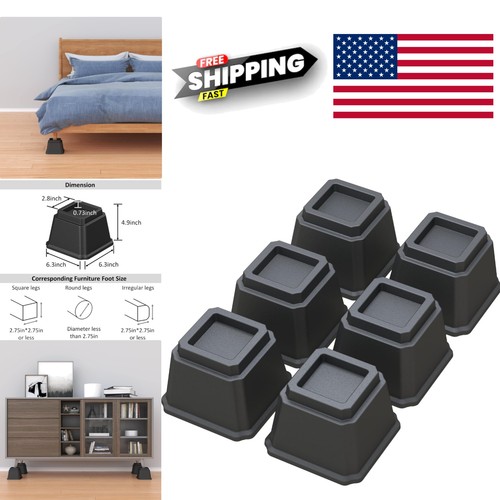 Bed risers inch modern - bed,