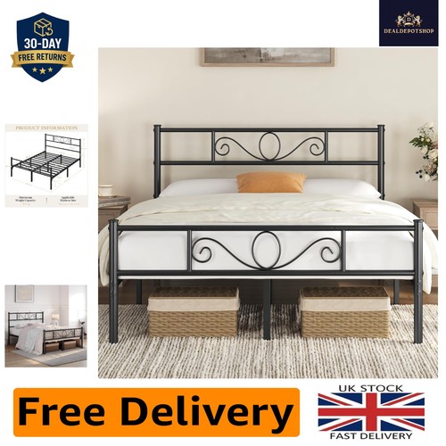 Sturdy metal double - metal, bed